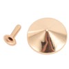 100pcs Mushroom Rivets Multipurpose Double Cap Mushroom Rivets for Belts