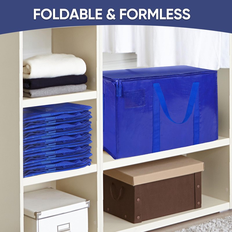 TICONN 6 Pack Extra Large Moving Bags with Zippers &