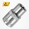 HARFINGTON 8pcs E-Torx Socket 1/2" Drive E14 External Torx Deep