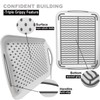 Large Non Slip Serving Tray with Handles, Silicone Gripping Nubs