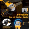 MAXCULAR Cordless Angle Grinder with 2x4.0 AH Batteries,Grinder Tool 9600