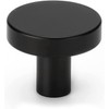 LONTAN Pack of 10 Cabinet Knobs, Black Furniture Knobs, Matt