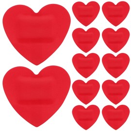 Healeved 25Pcs Heart Shape Bandages Creative Stickers Kids Dress Pad Heart-Shaped Bandages Cushioned Small Patch Waterproof Bandages
