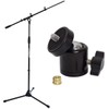 keepdrum Boom Microphone Stand + Ball Joint Tripod Adapter Thread