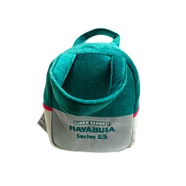 SOB Sales SUPER EXPRESS Shinkansen Plush Bag, Approx. 7.9 x 6.3 x 4.5 inches (20 x 16 x 11.5 cm), E5 Series Hayabusa