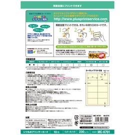 Plus Business Card Paper, Everyday Cards, Crisp and Double-Sided A410 Size., lvory