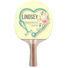Infusion Custom Classic Design Ping Pong Paddle, Premium 5 Ply Direct Imprint Personalization on Table Tennis Racket
