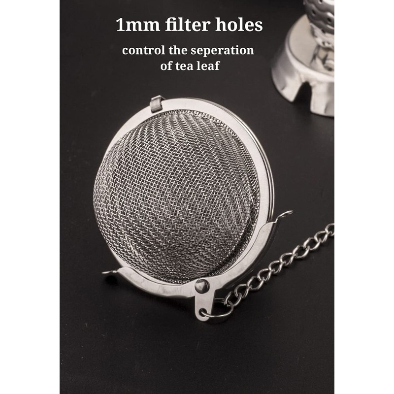 RoserRose Set of 3 Tea Filters, Stainless Steel, 4.5 cm