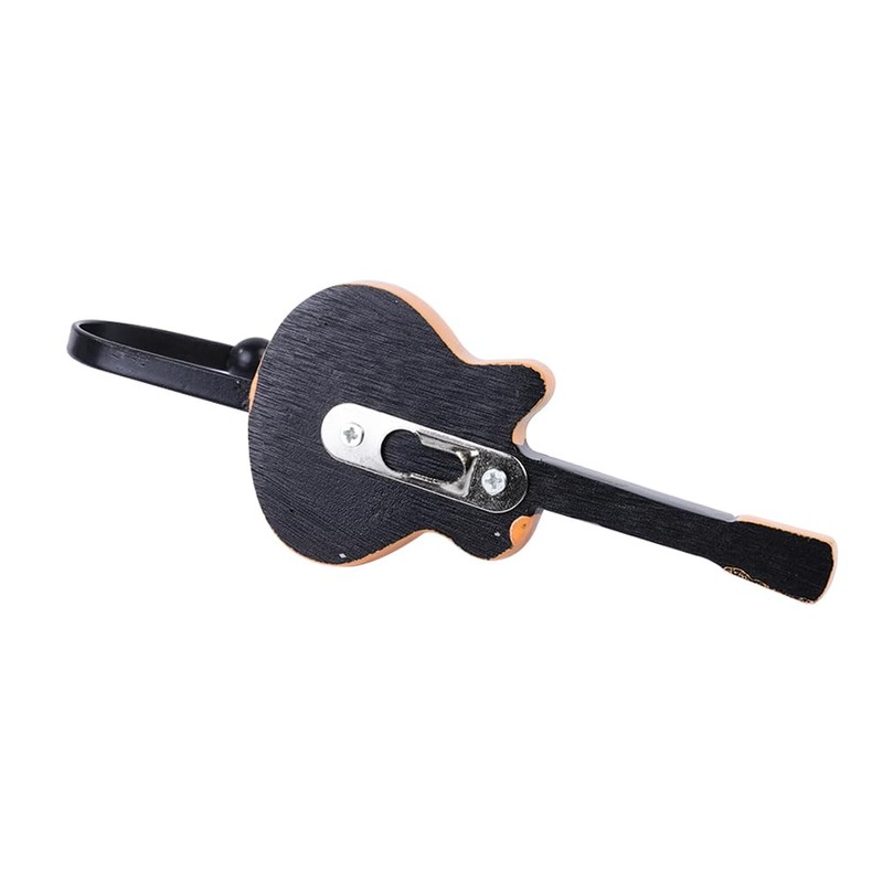 Laroal 3pcs Retro Guitar Shaped Decorative Hooks Wall Mounted Heavy
