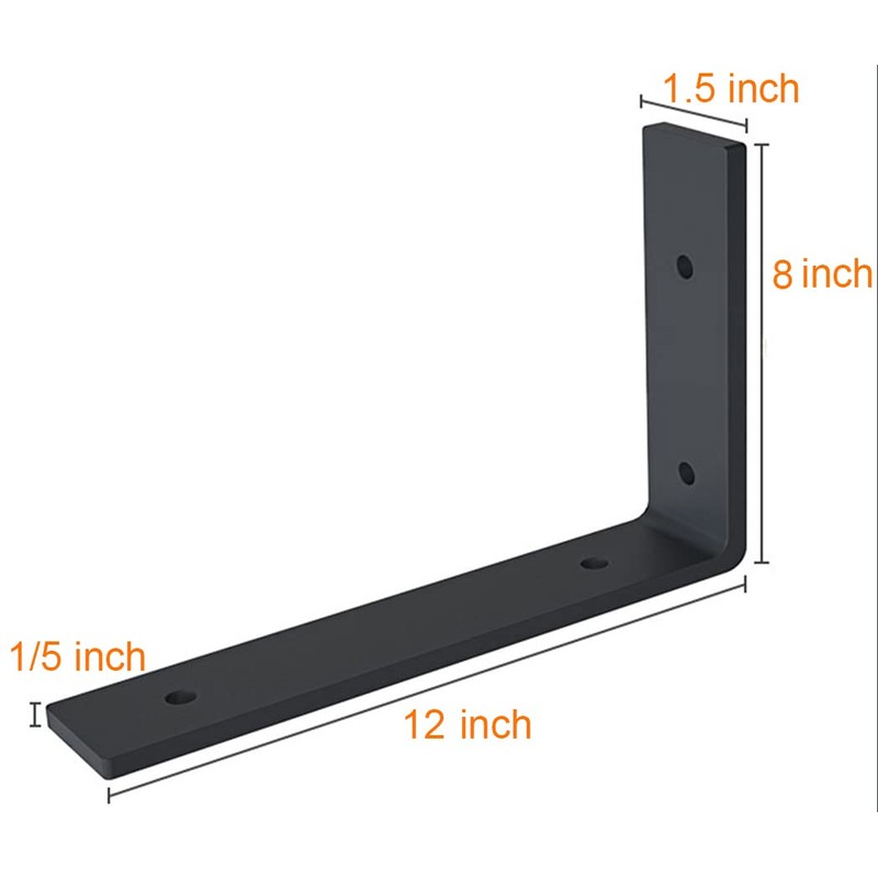 12 Inch Shelf Bracket Heavy Duty L Shelf Bracket 12