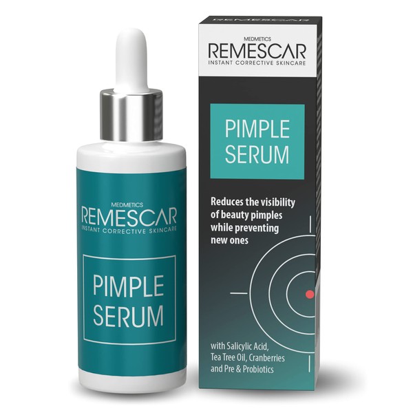 Remescar Pimple Serum 30 ml - Cream for Anti-Pimple and Anti-Blackhead Gel - Salicylic Acid Serum - Reduces the Visibility of Beauty Spimples - Pimple Remover