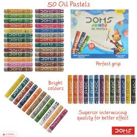 DOMS Oil Pastel Jumbo 50 Shades