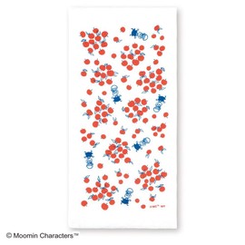 Miyamoto 6086 Kitchen Cloth, 13.4 x 27.6 inches (34 x 70 cm), Moomin, Little My & Apple, Made in Japan