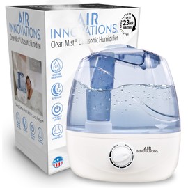 Air Innovations Ultrasonic Bedroom Humidifier Large 2.5L Tank Runs for 23hs with One Tank Ultra Quiet Auto Power Off when waterless AI-103