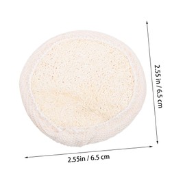 Ipetboom 4pcs Loofah Cleaning Pads for Makeup Removal Facial Scrubbing Lightweight Exfoliating Loofah for Daily Skin Care Compact Scrubbing Pads for Home Travel