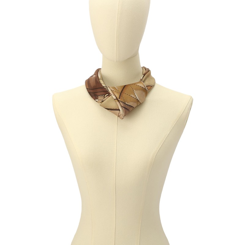 Coach stacked tabby printed silk square