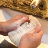 1/2/4/8x Soap Exfoliating Bags Flax Foaming Net Soap Saver Bag