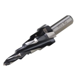 Jerax tools 1/4 to 3/4 Inch Step Drill Bit, M2 High Speed Steel Drill bits for Hole Drilling in Extra Thick Material/Panel/Plate, Stainless Steel, Copper, Aluminum, Wood, Plastic