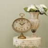 NIKKY HOME Antique Table Clock, Gold Retro Desk Clock with