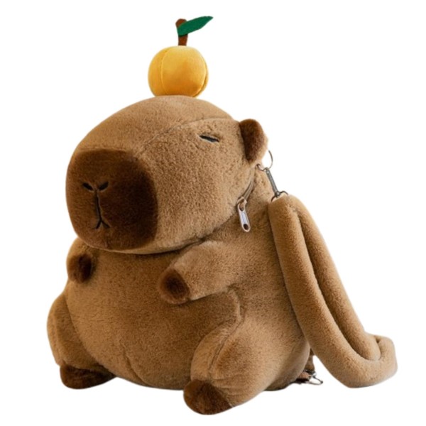 champracer Capybara Plush Toy Backpack Capybara Backpack Capybara Cuddly Toy