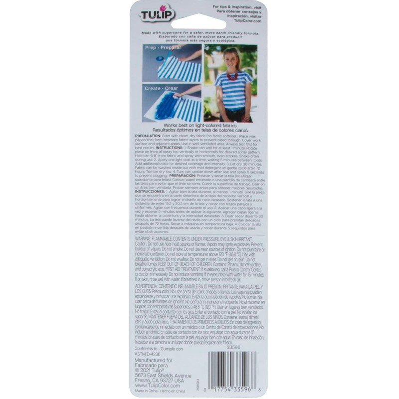 Tulip ColorShot Instant Spray Fabric Color 3oz. Neon Pink