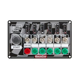 QuickCar Racing Products 50-164 7" Wide x 4" High Ignition Panel with Starter Button and Indicator Lights