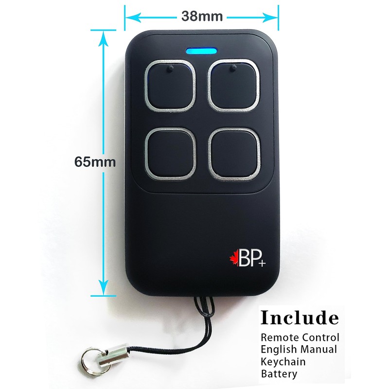 Universal Garage Door Opener Remote Key Fob Fixed Code and
