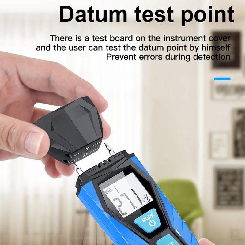 Handheld Moisture Meter LCD Display Digital Moisture Tester for Wood