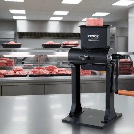 Meat Tenderizer Machine 5.8 In Feed Port Heavy Duty Stainless Steel Manual Kitchen Tool Commercial UseDefault: Default