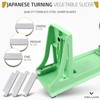 Vollum Japanese Turning Vegetable Spiralizer, Veggie Spiralizer For Fresh Zucchini,