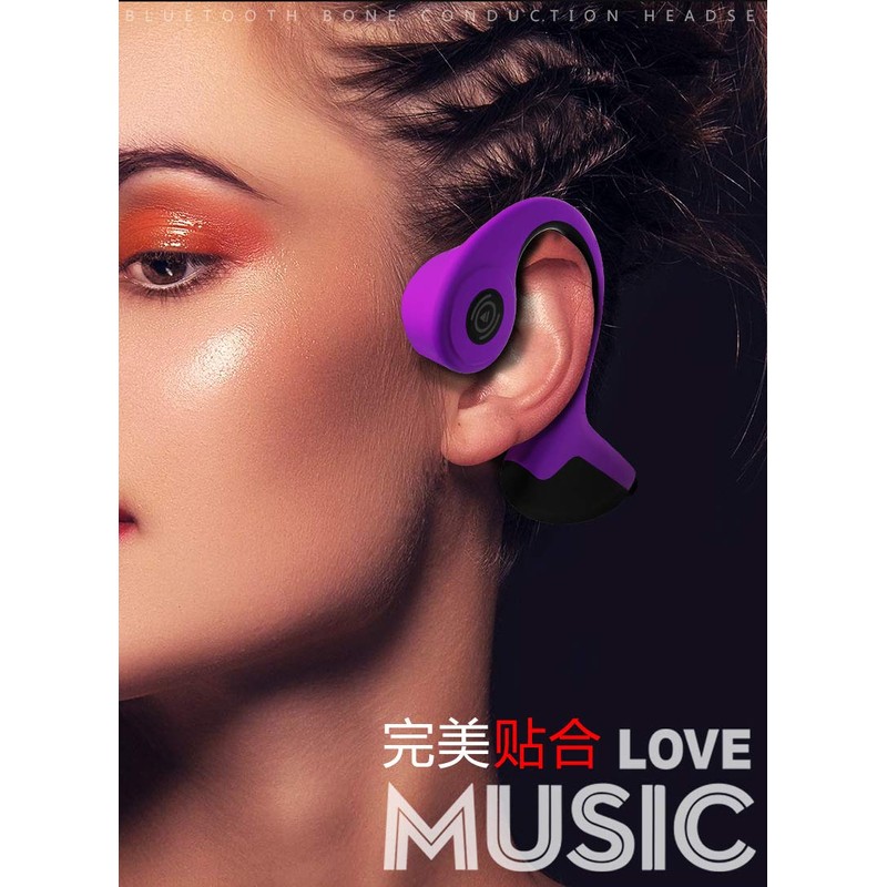 Bone Conduction Headphones Bluetooth 5.0 Open Ear Wireless Titanium HiFi