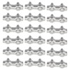 18pcs M2 Duplex Wire Rope Clip Cable Clamps Stainless Steel