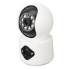 Security Camera Dual Lens HD Night Vision 2 Way Intercom