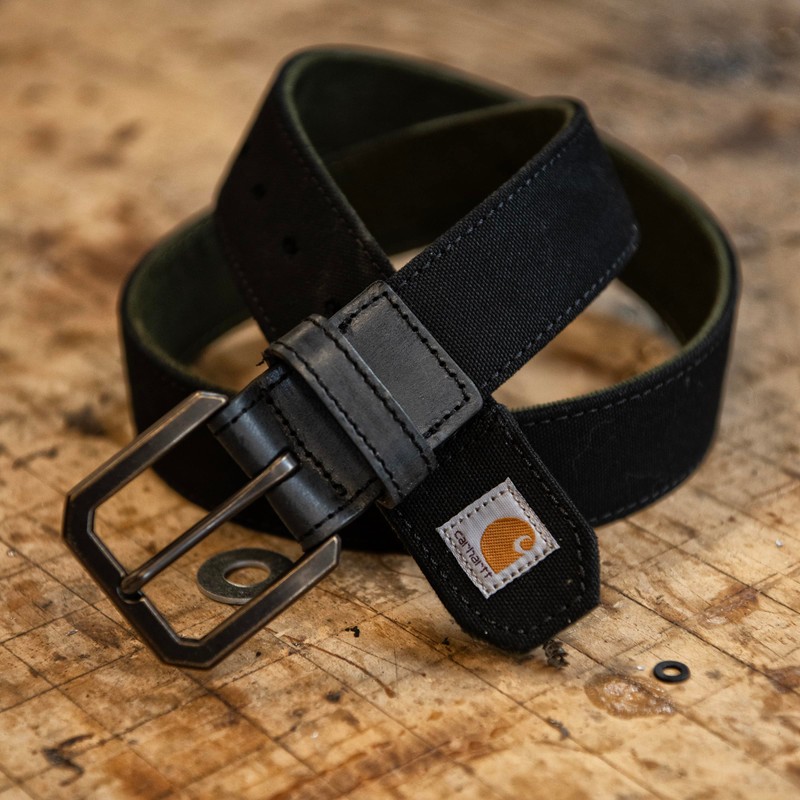 Carhartt Unisex Casual Durable Canvas Duck Shape Belt, Carhartt Brown
