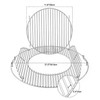 onlyfire Double-Side Hinged Cooking Grate, Gourmet BBQ System Replaced Grilling