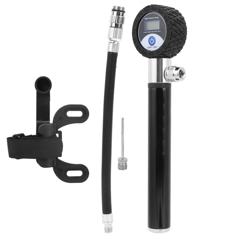 Portable Bicycle Air Pump Manual Tire Inflator 120PSI High Pressure
