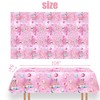 Letromp Outer Space Girls Birthday Party Tablecloth 3 Pack 54''