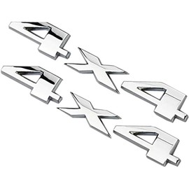 Chrome 4X4 Auto Car Logo Decal Emblem Sticker for Dodge Ford Truck for Jeep Grand Cherokee Wrangler Compass Exterior Accessories