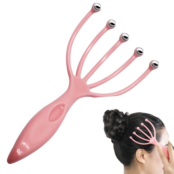 Angzhili Head Massager,Protable Hand Held SPA Scalp Massager for Stress