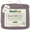 Dark Grey Pillow Cases 2 Pack | Standard Pillow Cases
