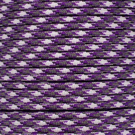 Paracord Planet 550 LB Tested Paracord Available in 25, 50, and 100 Foot Lengths of USA Made Rope (Purple Camo, 25 Feet)