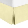 Omnegon Pleated Bed Skirt for King Size Bed, 100% Cotton