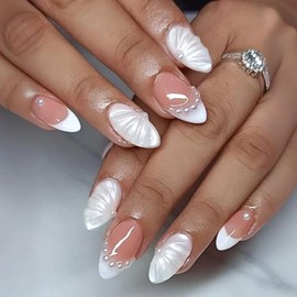 Paquetes de 6 (144 piezas) | Uñas postizas reutilizables | Uñas bonitas | Paquete de 6 estilos | 12 tamaños | 24 piezas de cada estilo | Lazo con temá