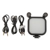 Stereo Microphone Light 10 Levels Brightness Dual Mic Fill Lamp