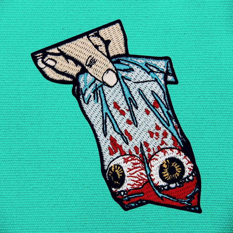 Here Are Your Eyeballs Embroidered Iron on Sew on Patch