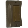 Hubbell 5123-2 Bell Vertical Decorator Shrink 1-Gang Weatherproof Cover, Bronze