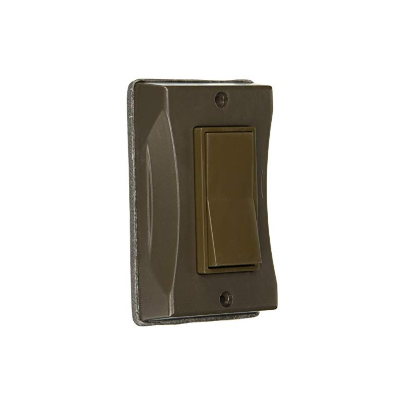 Hubbell 5123-2 Bell Vertical Decorator Shrink 1-Gang Weatherproof Cover, Bronze