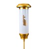 OURMEMO White Solar Praying Hands Cross Grave Stake Light -