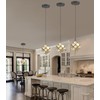dolria Mini Pendant Lights Crystal Chandeliers for Dining Room Kitchen