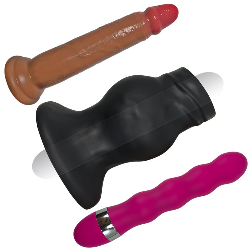 Super Big Hollow Anal Butt Plugs:Hollow Tunnel Liquid Silicone Anal